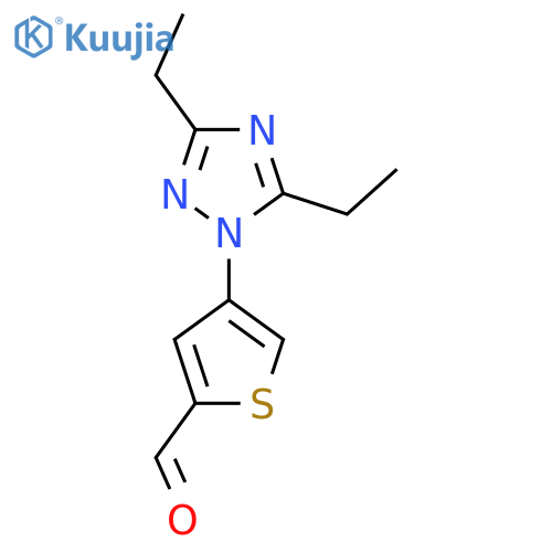 4-(diethyl-1H-1,2,4-triazol-1-yl)thiophene-2-carbaldehyde structure