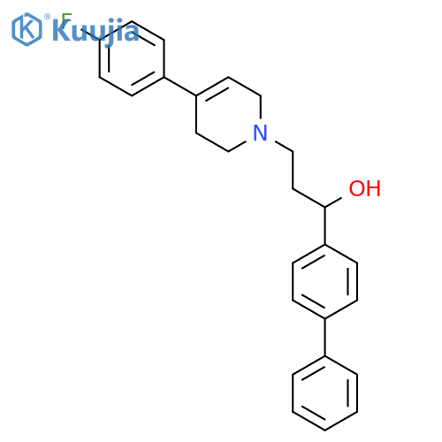1(2H)-Pyridinepropanol,a-[1,1'-biphenyl]-4-yl-4-(4-fluorophenyl)-3,6-dihydro- structure