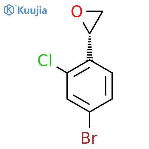 (2S)-2-(4-bromo-2-chlorophenyl)oxirane structure