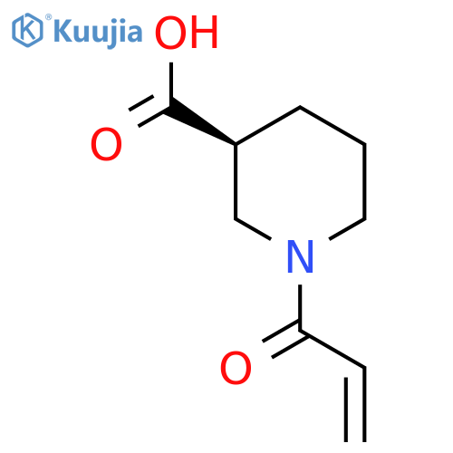 (3S)-1-(prop-2-enoyl)piperidine-3-carboxylic acid structure