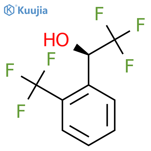 (1R)-2,2,2-trifluoro-1-2-(trifluoromethyl)phenylethan-1-ol structure