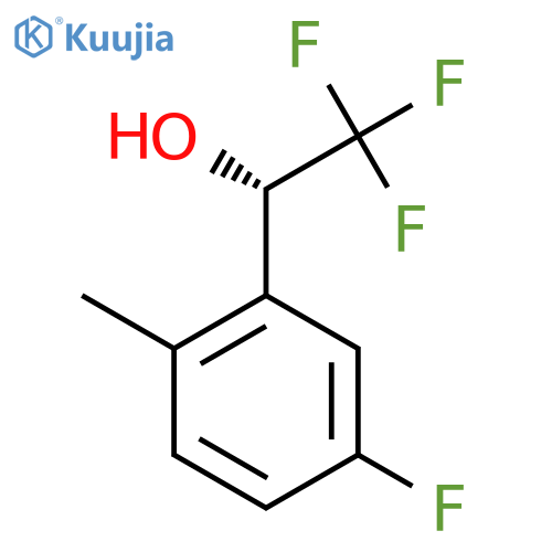 (1S)-2,2,2-trifluoro-1-(5-fluoro-2-methylphenyl)ethan-1-ol structure