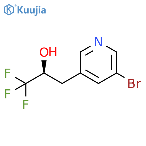 3-Pyridineethanol, 5-bromo-a-(trifluoromethyl)-, (aS)- structure
