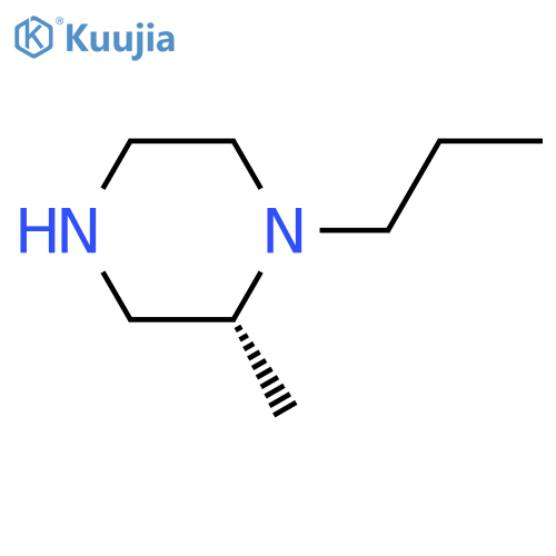 Piperazine, 2-methyl-1-propyl-, (2R)-  structure