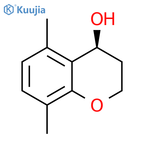 (4S)-5,8-DIMETHYL-3,4-DIHYDRO-2H-1-BENZOPYRAN-4-OL structure