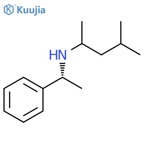 (4-methylpentan-2-yl)[(1R)-1-phenylethyl]amine structure
