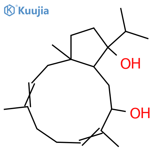 3,7-Dolabelladiene-9,12-diol; (3E,7E,9β)-form structure