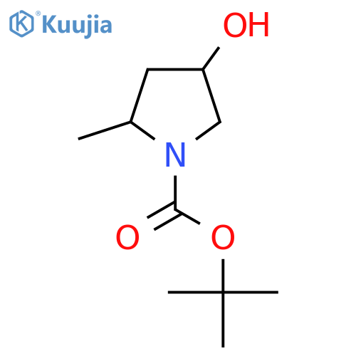 Tert-butyl 4-hydroxy-2-methylpyrrolidine-1-carboxylate structure