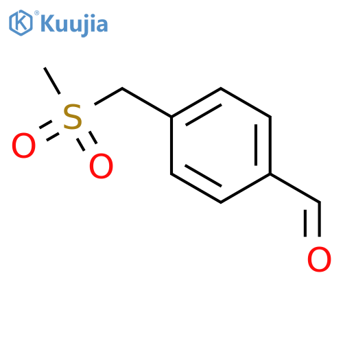 4-((Methylsulfonyl)methyl)benzaldehyde structure
