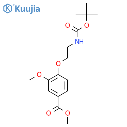 4-(2-Tert-Butoxycarbonylaminoethoxy)-3-methoxybenzoic acid methyl ester structure