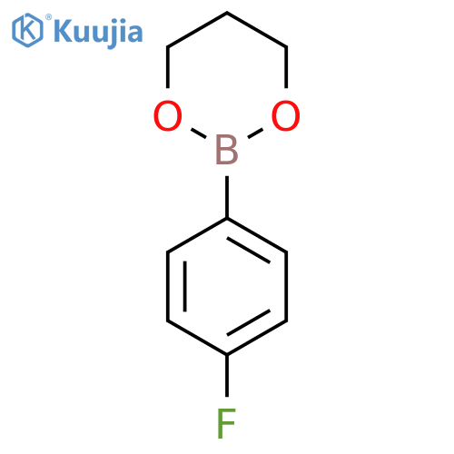 2-(4-Fluorophenyl)-1,3,2-dioxaborinane structure