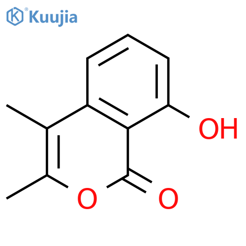 1H-2-Benzopyran-1-one,8-hydroxy-3,4-dimethyl- structure
