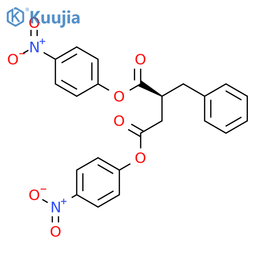 Butanedioic acid, (phenylmethyl)-, bis(4-nitrophenyl) ester, (S)- structure