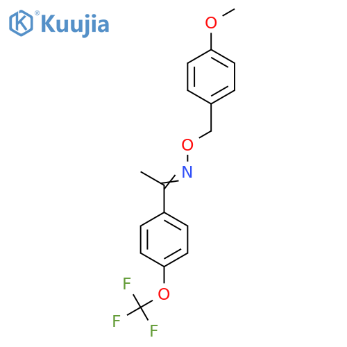 1-(4-(Trifluoromethoxy)phenyl)ethanone O-(4-methoxybenzyl) oxime structure