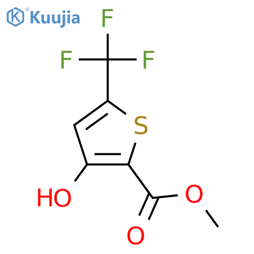 3-Hydroxy-5-(trifluoromethyl)thiophene-2-carboxylic acid methyl ester structure