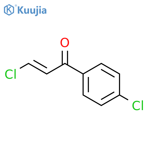 2-Propen-1-one,3-chloro-1-(4-chlorophenyl)-, (2E)- structure