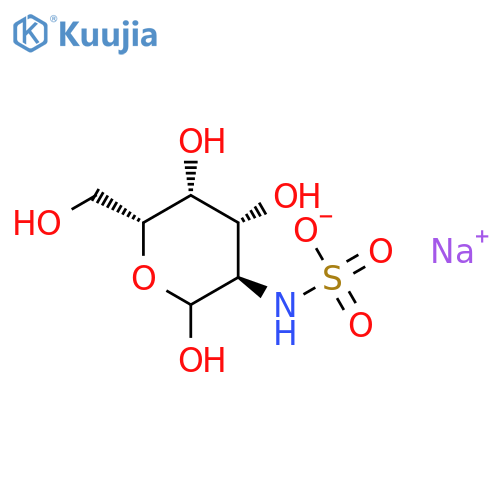 a-D-Galactopyranose,2-deoxy-2-(sulfoamino)-, sodium salt (9CI) structure