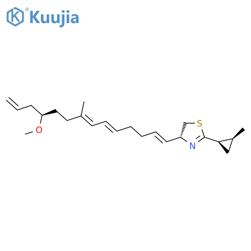 (4R)-4-[(1E,5E,7E,11R)-11-Methoxy-8-methyltetradeca-1,5,7,13-tetraenyl]-2-[(1R,2S)-2-methylcyclopropyl]-4,5-dihydro-1,3-thiazole structure