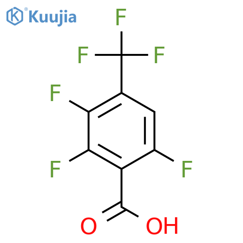 2,3,6-Trifluoro-4-(trifluoromethyl)benzoic acid structure