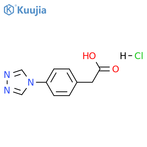 2-4-(4H-1,2,4-triazol-4-yl)phenylacetic acid hydrochloride structure