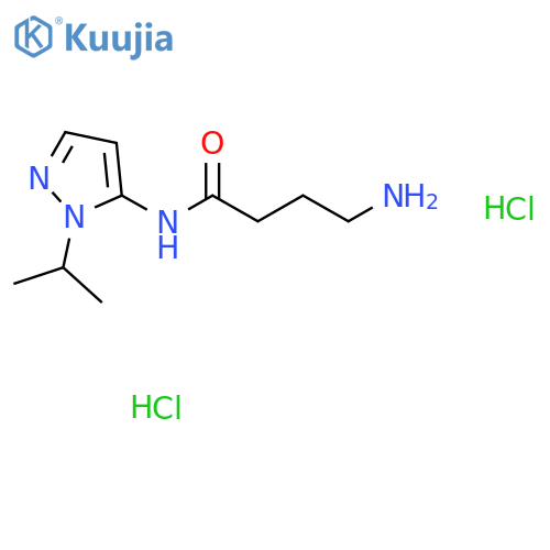 4-amino-N-[1-(propan-2-yl)-1H-pyrazol-5-yl]butanamide dihydrochloride structure
