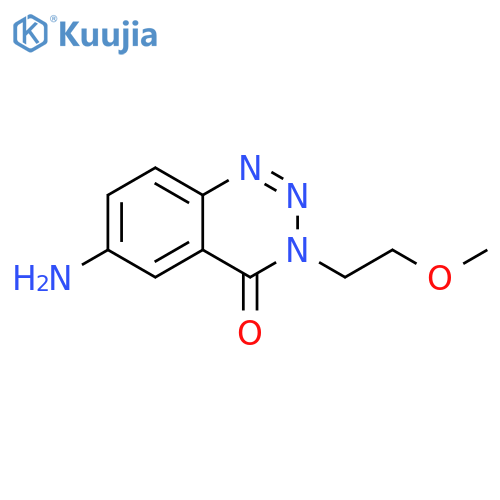 6-amino-3-(2-methoxyethyl)-3,4-dihydro-1,2,3-benzotriazin-4-one structure