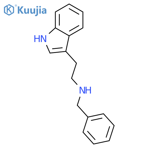 Benzyl-2-(1H-indol-3-yl)-ethyl-amine structure