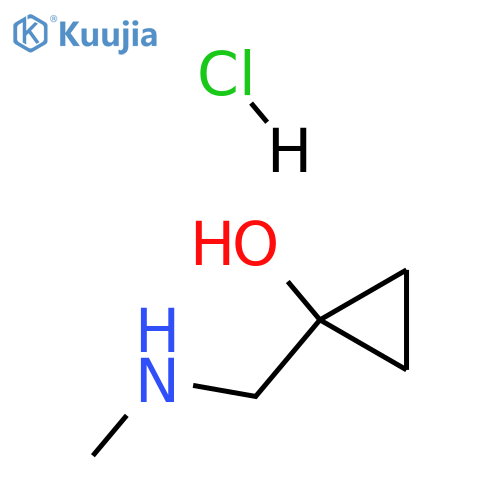 1-(methylamino)methylcyclopropan-1-ol hydrochloride structure