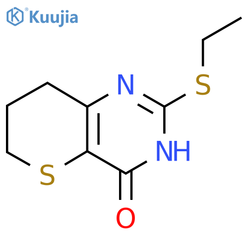 2-(ethylthio)-7,8-dihydro-3H-thiopyrano[3,2-d]pyrimidin-4(6H)-one structure