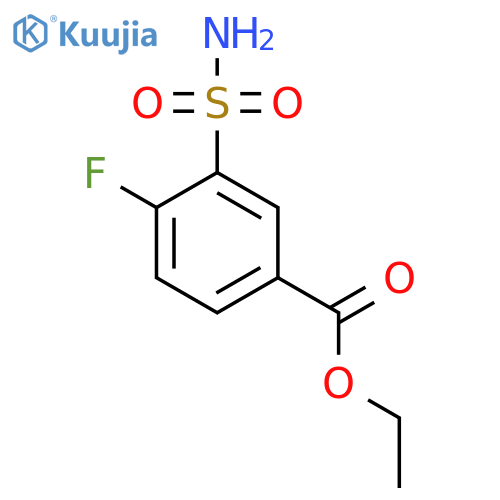 ethyl 4-fluoro-3-sulfamoylbenzoate structure