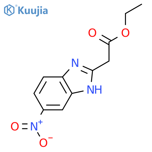 6-Nitro-1H-benzimidazole-2-acetic acid ethylester structure