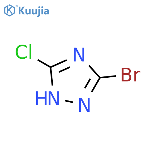 5-Bromo-3-chloro-1H-1,2,4-triazole structure