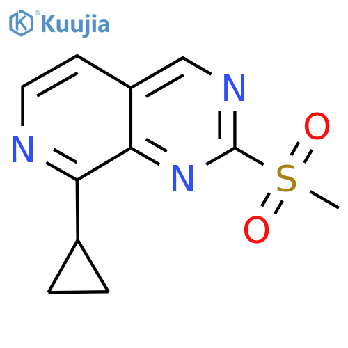 8-Cyclopropyl-2-(methylsulfonyl)pyrido[3,4-d]pyrimidine structure