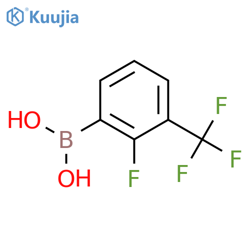 (2-fluoro-3-(trifluoromethyl)phenyl)boronic acid structure