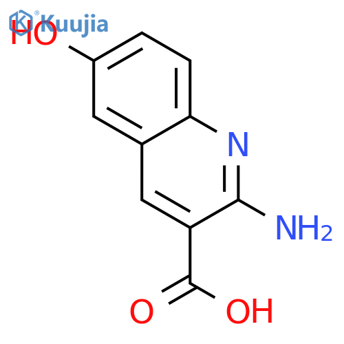 3-Quinolinecarboxylicacid, 2-amino-6-hydroxy- structure