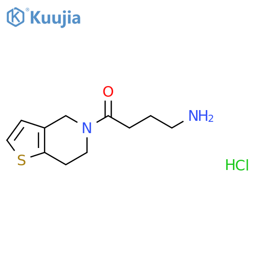 4-Amino-1-{4H,5H,6H,7H-thieno3,2-cpyridin-5-yl}butan-1-one Hydrochloride structure