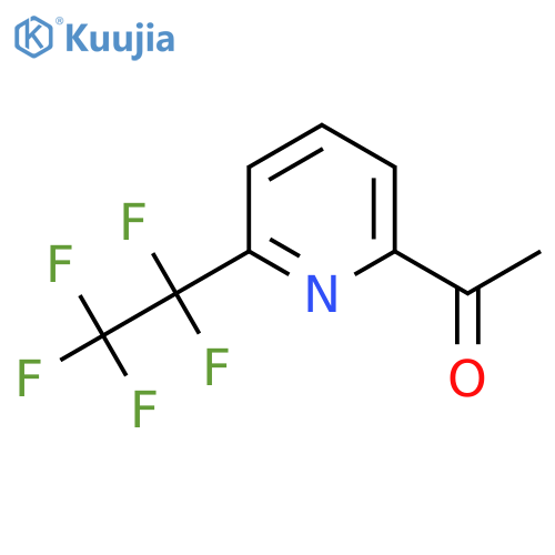 1-6-(PENTAFLUOROETHYL)PYRIDIN-2-YLETHANONE structure