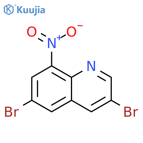 3,6-dibromo-8-nitroquinoline structure
