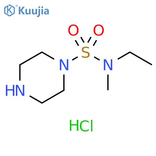 N-ethyl-N-methylpiperazine-1-sulfonamide
hydrochloride structure