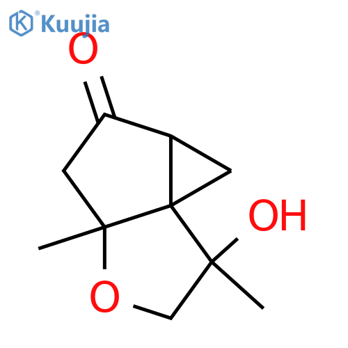 2H-Cyclopropa[2,3]cyclopenta[1,2-b]furan-2-one, hexahydro-6-hydroxy-3a,6-dimethyl-, (1aR,3aS,6R,6aS)- (9CI) structure