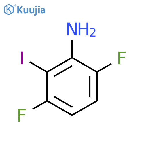 3,6-Difluoro-2-iodoaniline structure