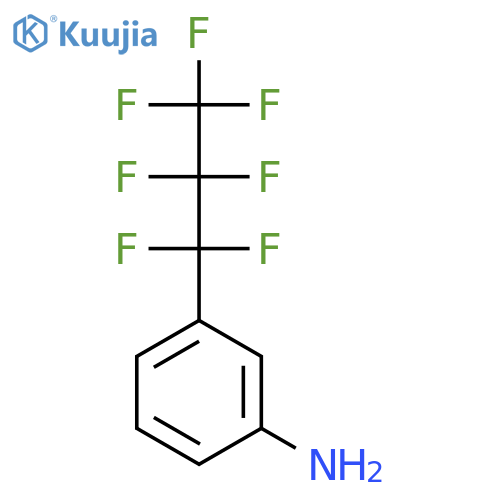 Benzenamine, 3-(heptafluoropropyl)- structure