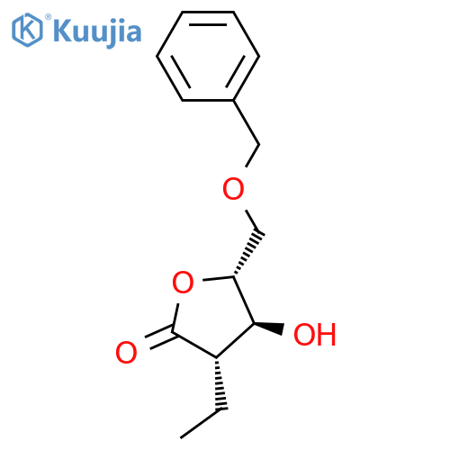(3S,4S,5R)-5-(benzyloxymethyl)-3-ethyl-4-hydroxy-tetrahydrofuran-2-one structure