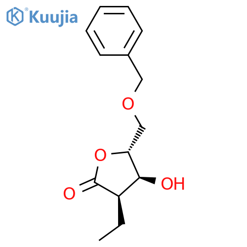 (3R,4S,5R)-5-(benzyloxymethyl)-3-ethyl-4-hydroxy-tetrahydrofuran-2-one structure