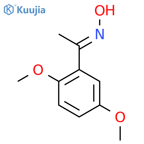 N-1-(2,5-dimethoxyphenyl)ethylidenehydroxylamine structure
