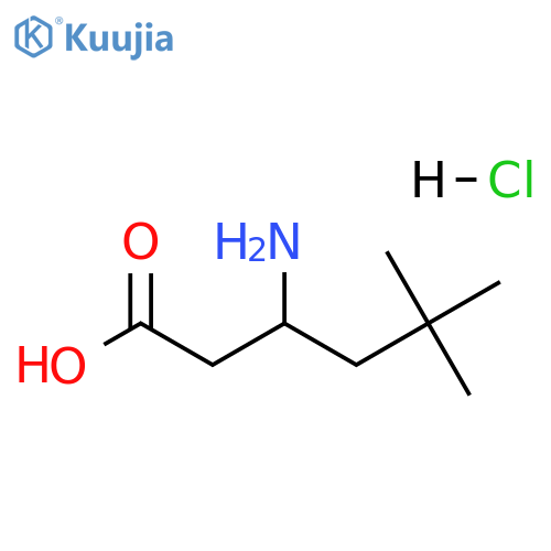 3-amino-5,5-dimethylhexanoic acid hydrochloride structure