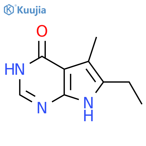 6-Ethyl-5-methyl-7H-pyrrolo[2,3-d]pyrimidin-4-ol structure