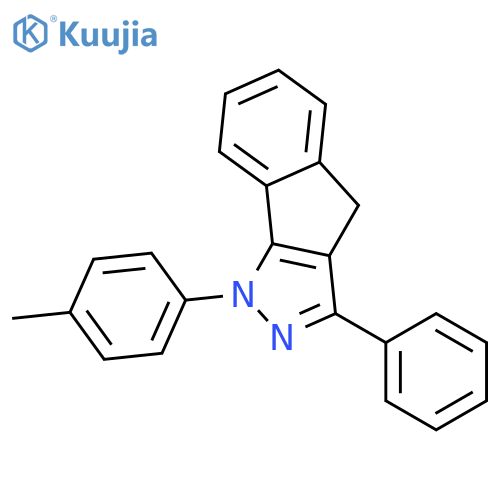 Indeno[1,2-c]pyrazole, 1,4-dihydro-1-(4-methylphenyl)-3-phenyl- structure