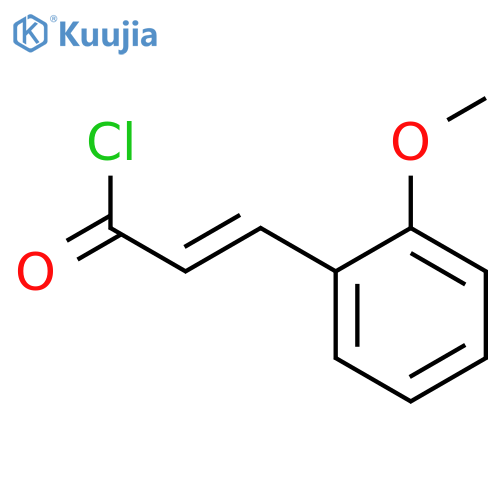 (2E)-3-(2-methoxyphenyl)acryloyl chloride structure