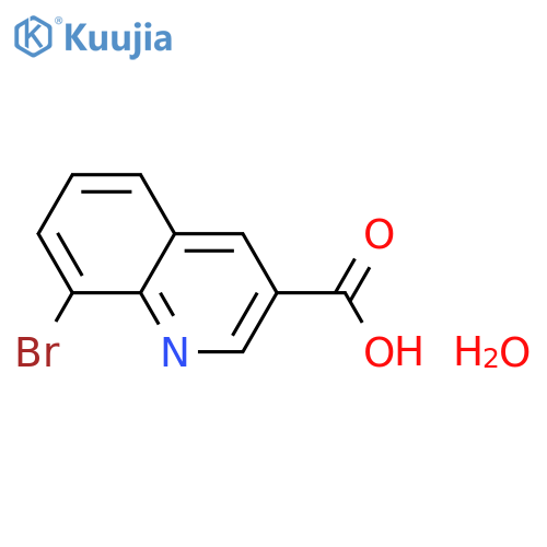 8-Bromoquinoline-3-carboxylic acid hydrate structure